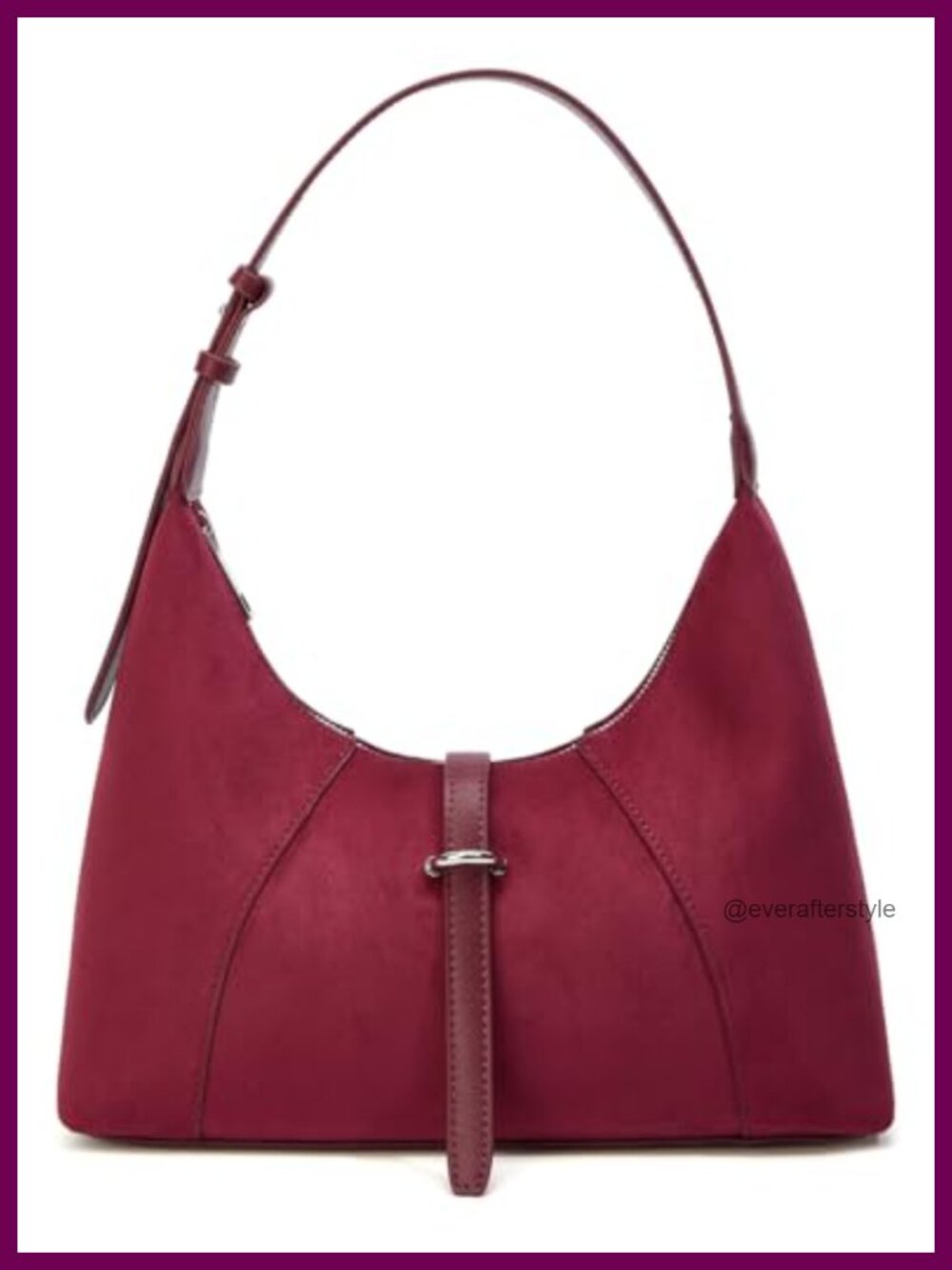 Faux Suede Dumpling Crossbody Bag Small Shoulder Handbag Tote Purse